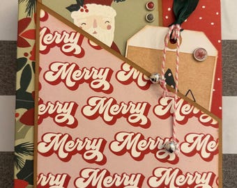 Boho Christmas Mini Album Tutorial * Scrapbooking * Christmas Scrapbook * Mini Album