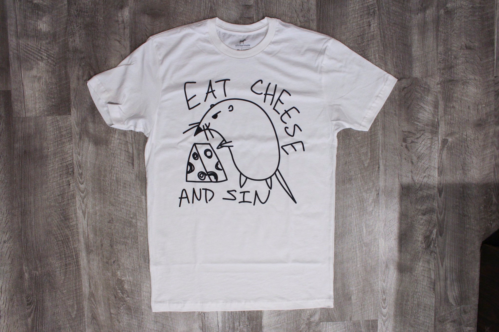 Eat cheese and sin t-shirt