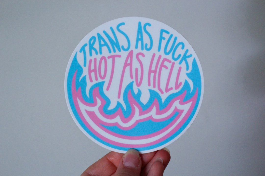 Transgender Pride Vinyl Sticker - Etsy