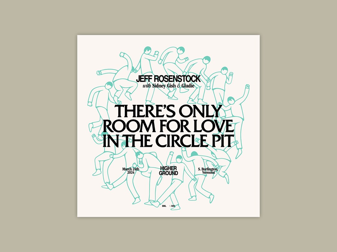 Jeff Rosenstock Sticker Jeff Rosenstock – Screenprinted Gig Poster (15” X 15”) - Etsy