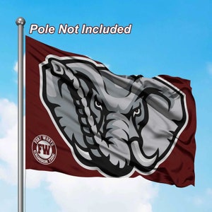 Custom Pole flags, Show your school pride with our custom spirit flags, dye sublimated on 4 oz polyester material