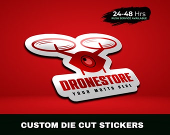 100 Die Cut vinyl Labels, Cut to Shape vinyl stickers, Durable Shaped stickers, Shape custom labels, Custom Die cut stickers.