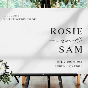 White Acrylic, Wedding Welcome Sign, Custom Acrylic Sign, Back Painted Acrylic, Bridal Shower Sign, Welcome to our wedding of