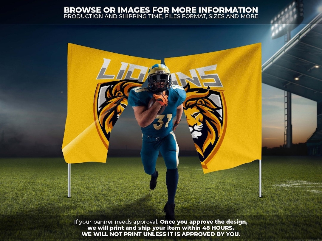 Custom Breakaway Football Banners Show Your School Spirit With