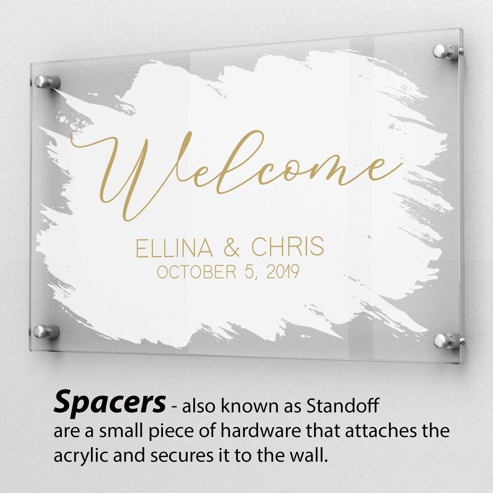 Welcome Powder Powder Blue Acrylic, Wedding Welcome Sign, Custom Acrylic Sign, Back ...