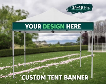 Custom Trade Show Banners, Business, and Canopy Tent Banners: 1x8 to 1x10 Sizes, Vinyl Banners