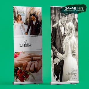 Einziehbares Banner, verstellbares Banner, Pop-up-Banner, Roll-up-Banner, Werbebanner