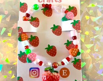 Braccialetto di perline di Strawberry Shortcake
