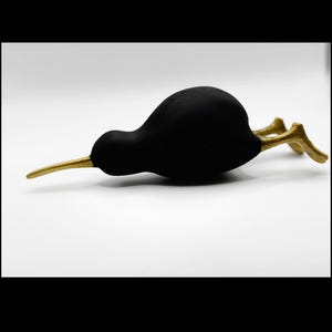 Kiwi Bird Figurine- Laying Down: 3D Printed
