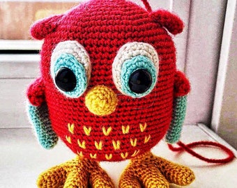 Hoot Hoot Owl Crochet Pattern, Toy Crochet Pattern, Owl Crochet Pattern, Crochet Pattern (INSTANT DOWNLOAD)