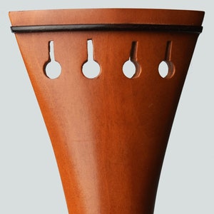 French 4/4 Violin Tailpiece in Himalayan Boxwood with Ebony Nut