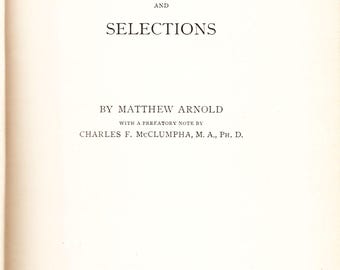 Cultura y anarquía, de Matthew Arnold, rara edición temprana de Wilson, 1903.
