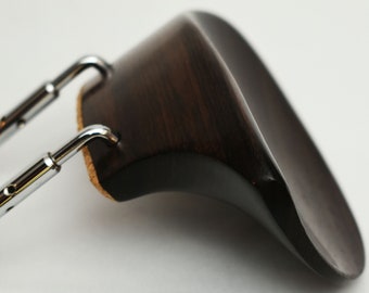 Extra High (35mm) Handmade Brandt Violin Chinrest in Rosewood by Figaro Importers