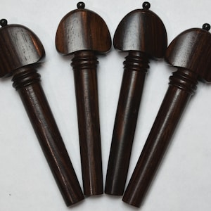 Hill Viola Peg Set (4) in Rosewood with Ebony Pin
