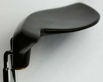 Elegant Guarneri Violin Chinrest in Ebony by Figaro Importers