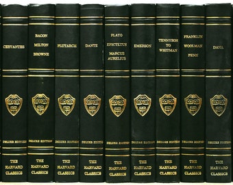 The Harvard Classics Deluxe Edition 21 volumes, 1937 Deluxe Edition, 62nd printing, 1969 - Like New!