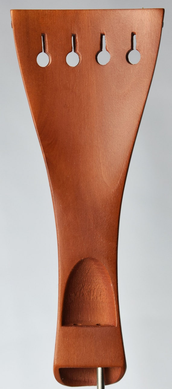 ▲あご当て Guarneri型 BoxWood HillClamp 4/4 Hill Style 4/4 Violin Tailpiece in Himalayan Boxwood With