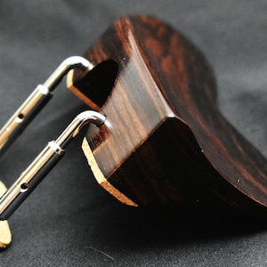 Berber Violin Chinrest in Himalayan Boxwood, Ceylonese Ebony, or Indian Rosewood by Figaro Importers Indian Rosewood