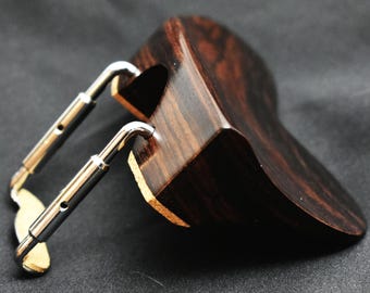 Berber Violin Chinrest in Himalayan Boxwood, Ceylonese Ebony, or Indian Rosewood by Figaro Importers