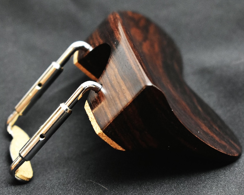 Berber Violin Chinrest in Himalayan Boxwood, Ceylonese Ebony, or Indian Rosewood by Figaro Importers Indian Rosewood