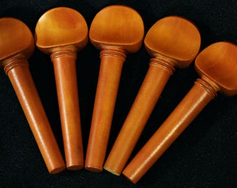 Handmade Swiss Style Violin Peg Set in Himalayan Boxwood