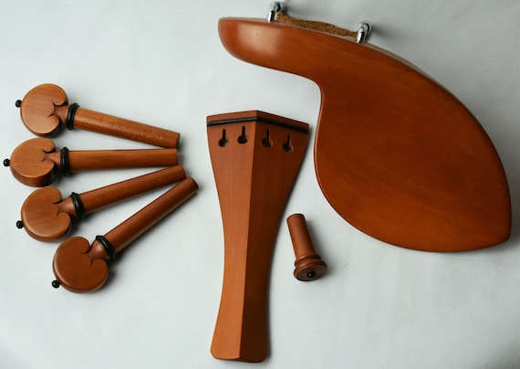 Handmade Deluxe Violin Parts Set in Himalayan Boxwood
