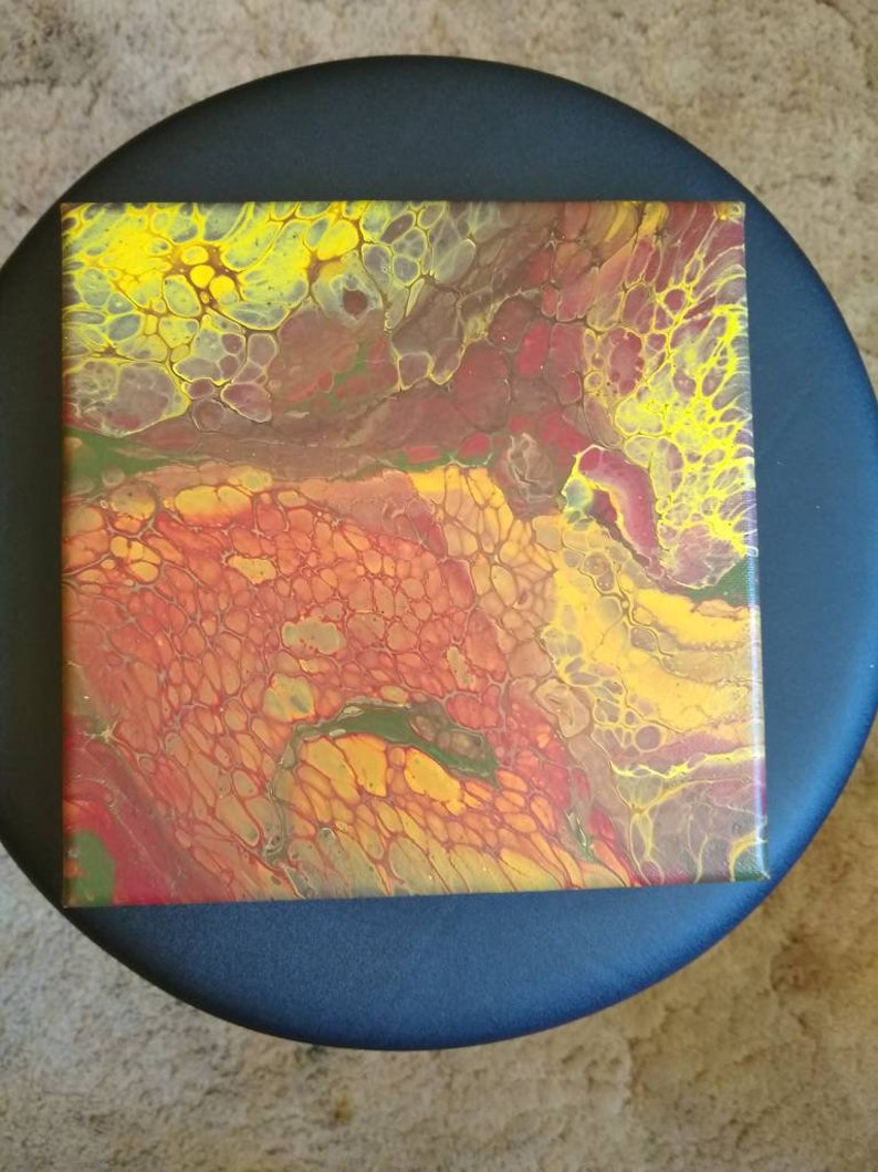 Dinosaur Skin Paint Pour