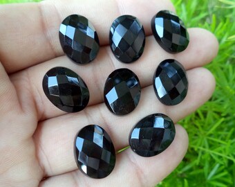 Black Onyx Rose Cut Round Cabochon Gemstone Black Onyx Round rose cut Cabochon gemstone 50 pieces 4mm Black Onyx RoseCut Round Gemstones