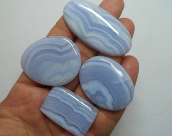 17Ct AAA Quality Blue Lace Agate Cabochon Gemstone Oval Shape Cabochon...25x16x5mm Approx