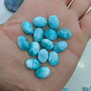 Natural Larimar, Larimar 10x14mm oval cabochon,  larimar gemstone, Natural larimar Cabochon lot, loose Oval shape Larimar all size available