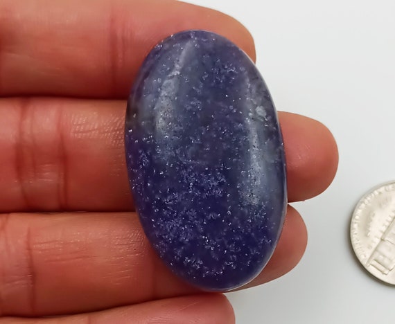Natural Lepidolite cabochon, lepidolite gemstone, loose Lepidolite oval Stone jewelry making 42x26x7mm