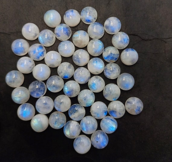 Moonstone cabochon, moonstone round, 10mm Moonstone round flatback cabochon, moonstone cabochon lot, Rainbow Moonstone, loose moonstone