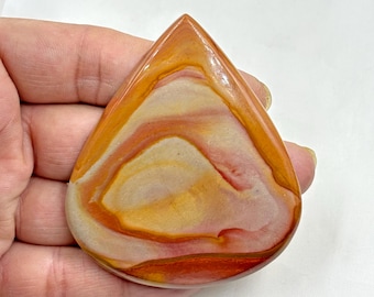Polychrome Jasper Gemstone, Polychrome Jasper Cabochon, large size cabochon Polychrome Jasper Crystals For Pendant Making Supply 67x59x6mm