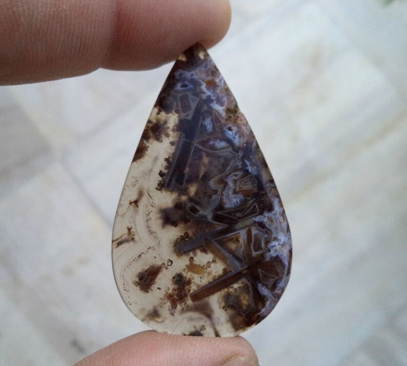 Natural Stick Agate Gemstone For Making Jewelry, Stick Agate Cabochon Stick Agate Natural Turkish Stick Agate Teardrop Shape Cabochon