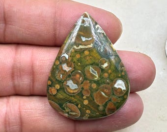 Rhyolite, Rainforest Jasper cabochon,  Rhyolite Jasper Loose Stone, Natural loose Jasper Cabochon For Jewelry  making