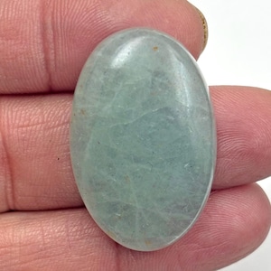Aquamarine, Natural Aquamarine Gemstone 46.0 Carat Smooth Aquamarine cabochon Pendent Size Loose Gemstone Aquamarine