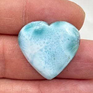Larimar Heart,   heart shape larimar gemstone, Natural larimar heart Cabochon lot,  Natural Larimar heart shape Cabochon Loose Gemstone