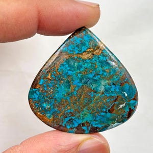 Rare turquoise, Natural turquoise cabochon with copper, turquoise stone, turquoise gemstone, blue tibet turquoise cabochon