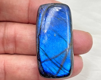 Blue Labradorite Cabochon,  Flashy Labradorite loose Gemstone, Rainbow Labradorite stone 76.0cts