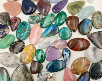 Natural mix cabochon, cabochon lot, loose cabochon lot, mix gemstone lot, gemstone wholesale lot, mix shape, mix size cabochon lot