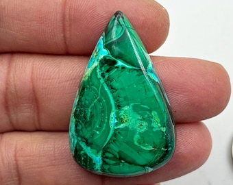 Natural Chrysocolla Malachite Cabochon, Chrysocolla Malachite Loose Stone, Malachite Chrysocolla gemstone For Jewelry making