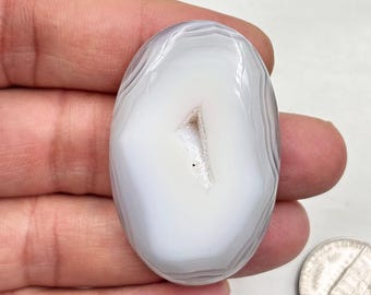 Druzy Agate Cabochon, White Agate Druzy Stone, Agate Gemstone,  loose Druzy for Wire Wrap Jewelry , Agate Gemstone