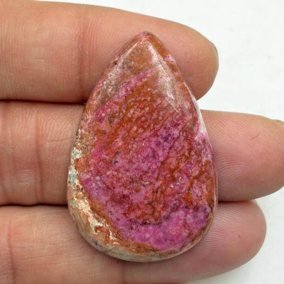 Pink Cobalto Calcite,  Natural Pink Cobalto Calcite Cabochon, Pink Cobalto Calcite Gemstone teardrop cabochon for jewelry making