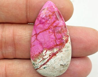 Natural Cobalt Calcite Cabochon Designer Pink Cobalt Calcite Gemstone  Loose stone for jewelry making 37 carats, 40x21x5mm