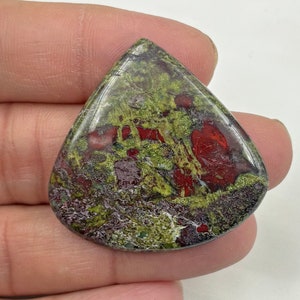 Dragon bloodstone Cabochon, Pear shape Dragon Blood Jasper, Dragon blood gemstone, bloodstone jewelry, Jasper Cabochon, Jasper stone