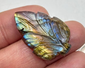Carved Labradorite, lady Carving Flashy Labradorite Cabochon, Natural Blue Carved Labradorite Gemstone Crystal Jewelry making