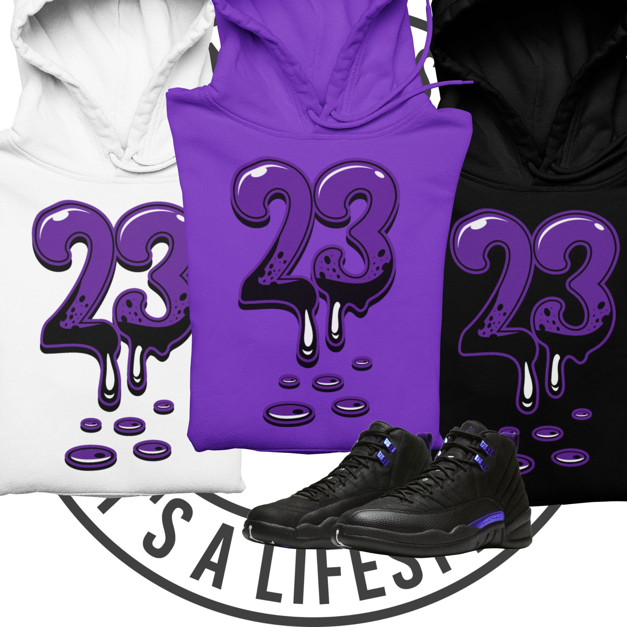 jordan 12 purple outfit