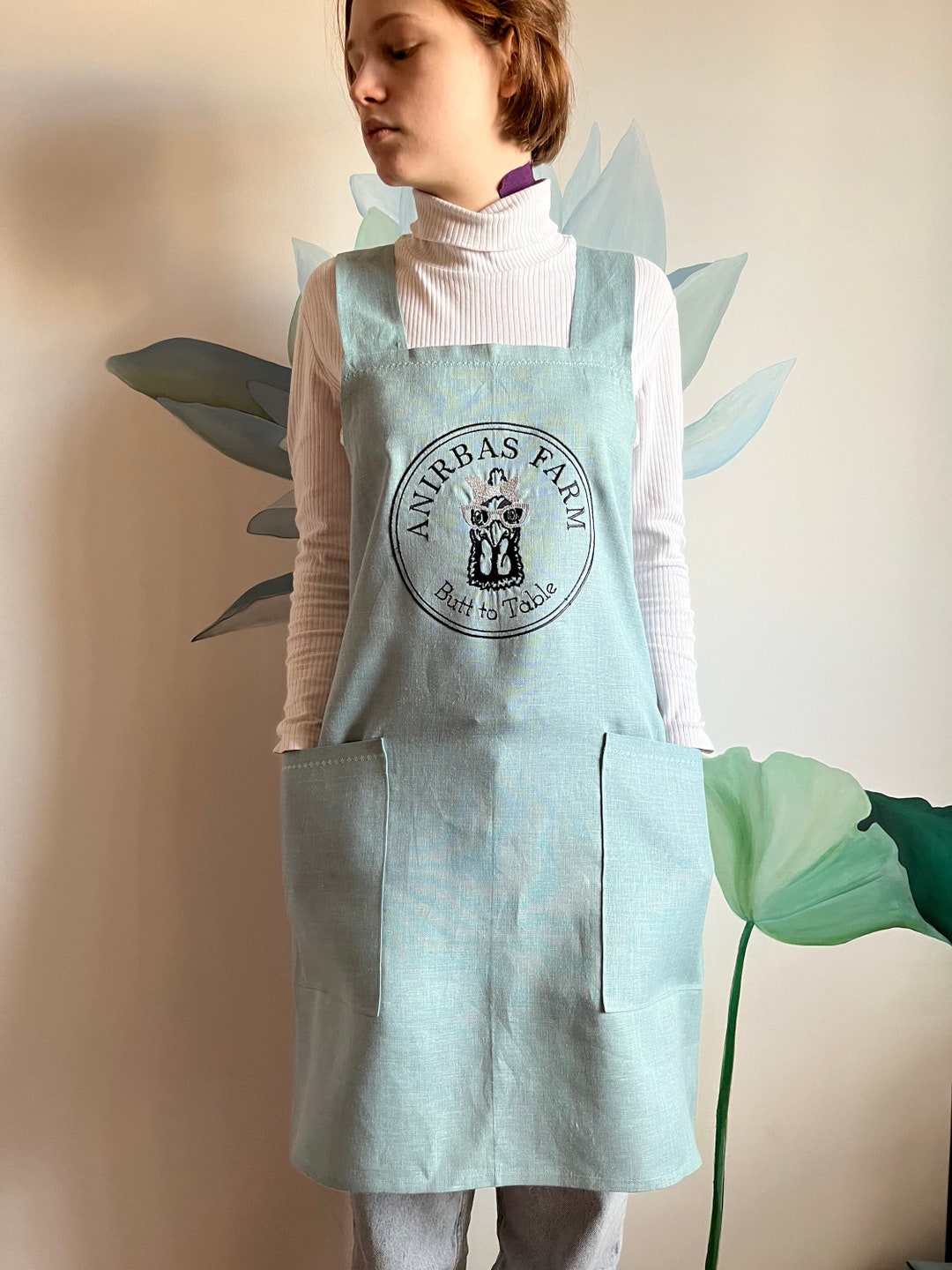 Personalized Linen Japanese Apron Plus Size XXS5XL Gift for Etsy