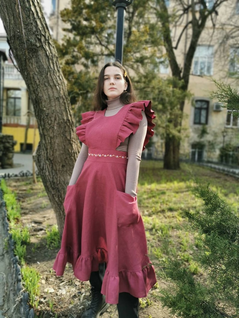 LINH PHUNG Elegant Fairycore Pink Rosemary Maxi Dress main image 0