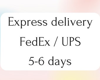 Express Delivery by FedEx / UPS 5-6 days